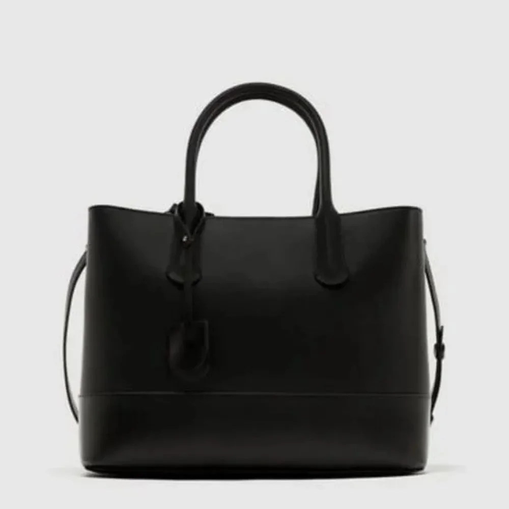 Zara Zipper City Laptop Bag Gold Hardware